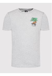New Balance T-Shirt MT21567 Szary Relaxed Fit. Kolor: szary. Materiał: bawełna #3