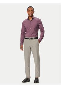 Calvin Klein Koszula Essentials LV019EU037 Fioletowy jasny Slim Fit. Kolor: fioletowy. Materiał: bawełna #5