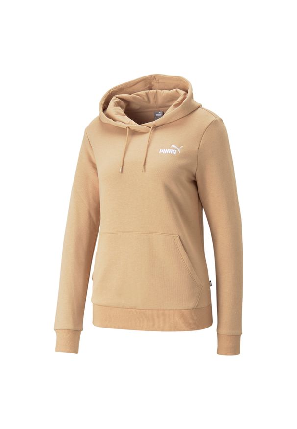 Bluza dresowa damska Puma ESS+ EMBROIDERY. Kolor: beżowy. Materiał: dresówka