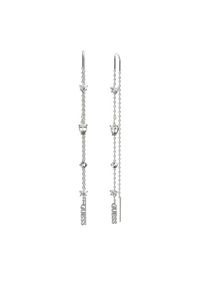 Guess Kolczyki JUBE04 412JW Srebrny. Materiał: metalowe. Kolor: srebrny