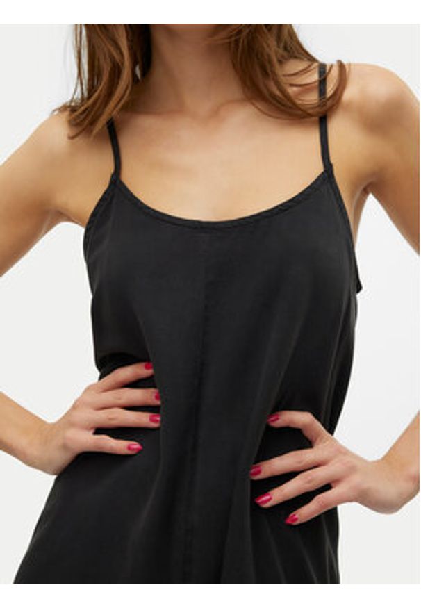 Vero Moda Sukienka codzienna Harper 10283677 Czarny Loose Fit. Okazja: na co dzień. Kolor: czarny. Materiał: lyocell. Typ sukienki: proste. Styl: casual