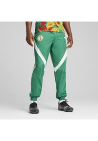 Puma - Męskie spodnie przedmeczowe Senegal 2025 PUMA Sport Green White. Kolor: zielony, biały, wielokolorowy. Materiał: dresówka. Sport: piłka nożna