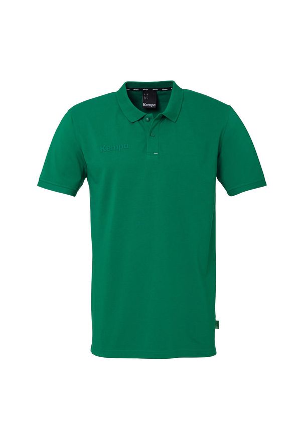 KEMPA - Koszulka polo dla dzieci Kempa Prime. Typ kołnierza: polo. Kolor: czarny, biały, zielony, wielokolorowy. Wzór: haft, napisy. Styl: sportowy