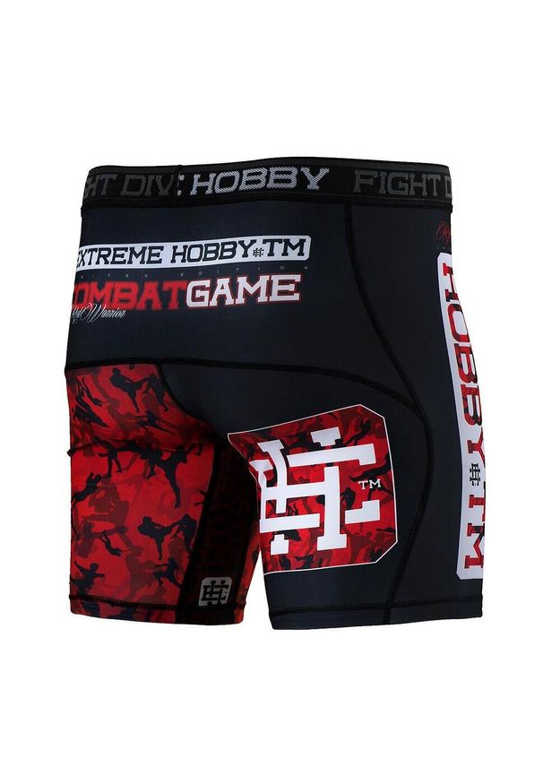 Spodenki Vale Tudo do MMA męskie EXTREME HOBBY RED WARRIOR. Kolor: czarny. Materiał: elastan, poliester