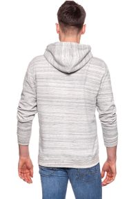 Lee - BLUZA MĘSKA LEE HOODIE GREY MELE L81XHH37. Wzór: paski #5