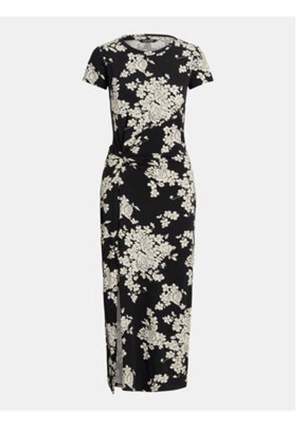 Lauren Ralph Lauren Sukienka letnia 250933444001 Czarny Slim Fit. Kolor: czarny. Materiał: bawełna. Sezon: lato