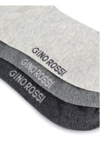 Gino Rossi Zestaw 3 par wysokich skarpet męskich 3MB-002-AW24 (3-pack) Kolorowy. Materiał: bawełna. Wzór: kolorowy