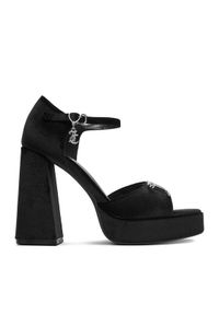 Juicy Couture Sandały EO-WSS21645-01 Czarny. Kolor: czarny. Materiał: materiał #1