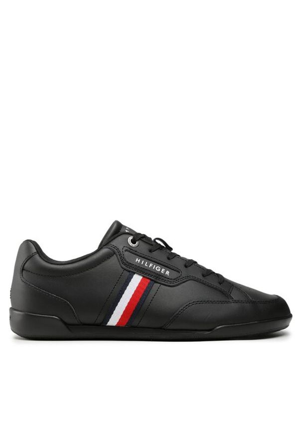 TOMMY HILFIGER - Tommy Hilfiger Sneakersy Classic Lo Cupsole Leather FM0FM04277 Czarny. Kolor: czarny. Materiał: skóra