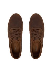 Clarks Sneakersy StreethillLace 26183418 Brązowy. Kolor: brązowy. Materiał: nubuk, skóra #5