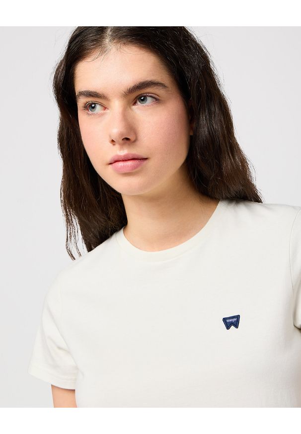 Wrangler - DAMSKA KOSZULKA WRANGLER REGULAR TEE VINTAGE WHITE 112350191. Styl: vintage
