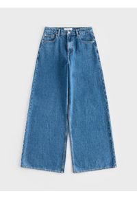 Reserved - Jeansy wide leg - niebieski. Kolor: niebieski #1