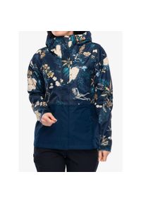 columbia - Kurtka przeciwdeszczowa damska Columbia Hikebound Printed Jacket. Kolor: niebieski