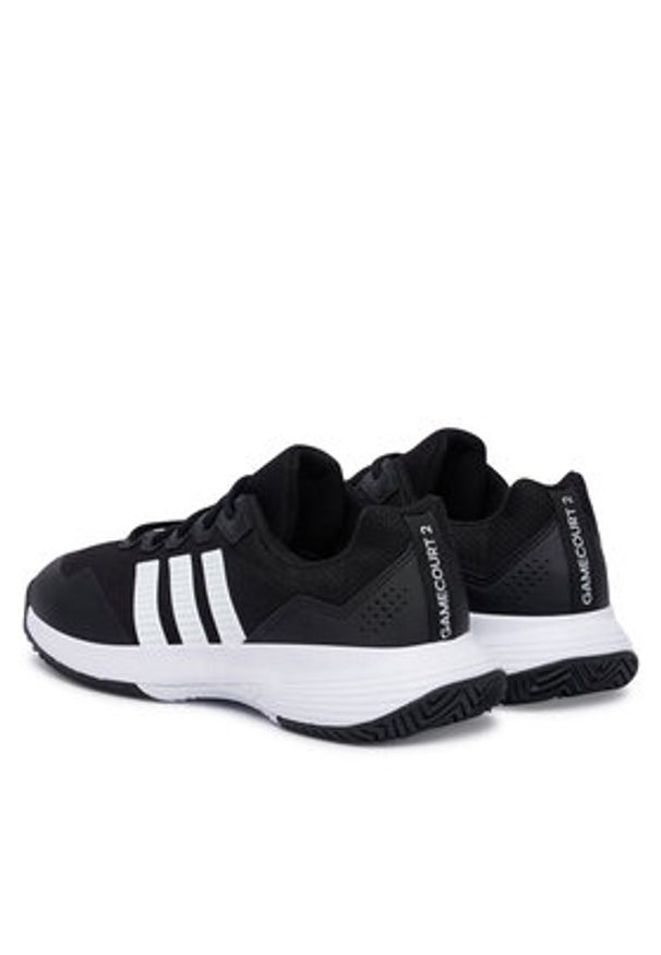 Adidas - adidas Buty do tenisa Gamecourt 2 KI0780 Czarny. Kolor: czarny. Materiał: materiał. Sport: tenis