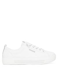 Remonte Sneakersy D0913-80 Biały. Kolor: biały. Materiał: skóra