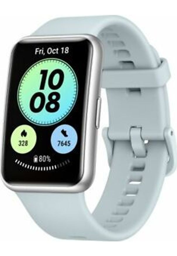 HUAWEI - Smartwatch Huawei Watch Fit Niebieski (55027341). Rodzaj zegarka: smartwatch. Kolor: niebieski