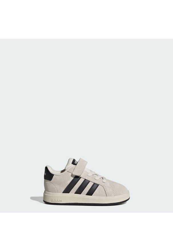 Adidas - adidas Sneakersy Grand Court 2.0 JR0778 Écru. Materiał: zamsz, skóra