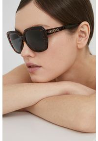 Michael Kors Okulary przeciwsłoneczne 0MK2140 damskie kolor brązowy. Kolor: brązowy #1
