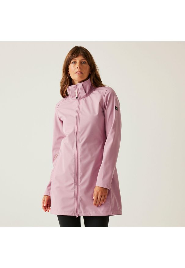 Regatta - Carisbooke damski softshell. Kolor: fioletowy. Materiał: softshell. Sport: turystyka piesza
