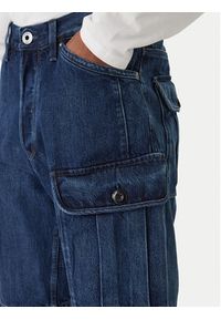 G-Star RAW - G-Star Raw Szorty jeansowe Bend 3D Cargo D26528-D788 Granatowy Relaxed Fit. Kolor: niebieski. Materiał: bawełna #5