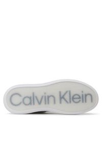 Calvin Klein Sneakersy Low Top Lace Up Lth HM0HM01016 Biały. Kolor: biały. Materiał: skóra