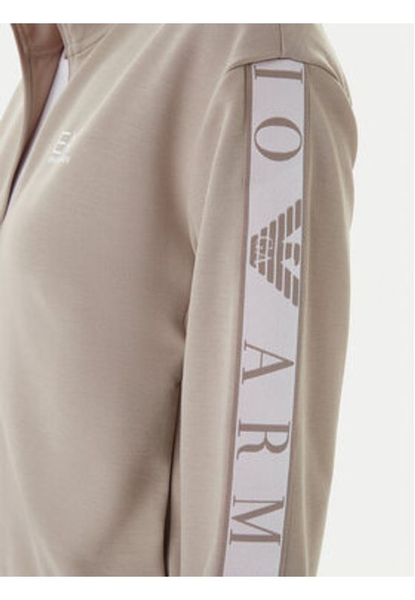 EA7 Emporio Armani Bluza 7W001152 AF12501 U6225 Beżowy Regular Fit. Kolor: beżowy. Materiał: syntetyk
