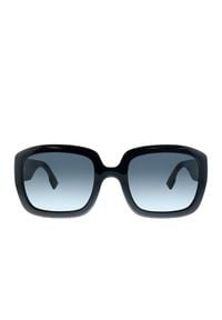 DIOR - Okulary przeciwsłoneczne DDiorF. Kształt: motyl. Kolor: czarny. Wzór: aplikacja #6