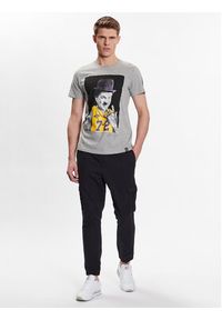 Brave Soul T-Shirt MTS-149CHAPLIN Szary Regular Fit. Kolor: szary. Materiał: bawełna #5