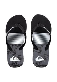Japonki plażowe męskie Quiksilver Java Smocked Wave. Okazja: na plażę. Kolor: czarny