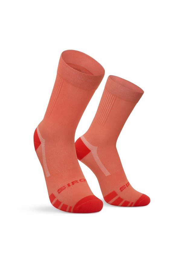 SIROKO - Skarpetki gravel Kolarstwo Siroko GS1 Tile. Kolor: czerwony. Materiał: tkanina. Sport: kolarstwo