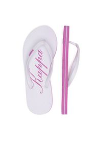 Kappa Japonki 351C23W Pink Fuchsia - White Kolorowy. Materiał: syntetyk, materiał. Wzór: kolorowy #5