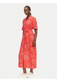 Roxy Sukienka koszulowa Island Escape ERJWD03865 Czerwony Regular Fit. Kolor: czerwony. Materiał: wiskoza. Typ sukienki: koszulowe #1