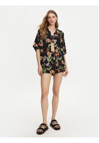 Roxy Szorty materiałowe ERJNS03585 Czarny Regular Fit. Kolor: czarny. Materiał: wiskoza #3