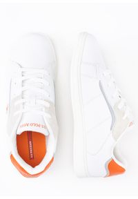 U.S. Polo Assn - Sneakersy dziecięce U.S. POLO ECROK006K/3Y1-WHI-ORA01. Okazja: na co dzień, na spacer, do pracy. Kolor: biały. Sport: turystyka piesza #4