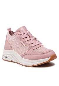 skechers - Skechers Sneakersy Arch Fit S-Miles 155565/MVE Różowy. Kolor: różowy. Materiał: materiał