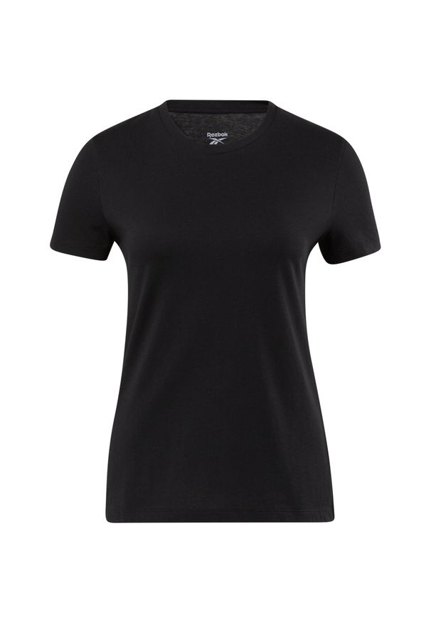 Koszulka damska Reebok en coton. Kolor: czarny. Sport: fitness