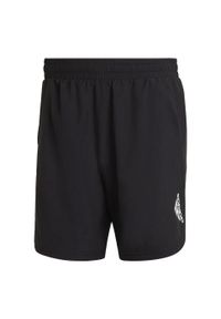 Adidas - Spodenki krótkie treningowe męskie adidas AEROREADY. Kolor: czarny. Materiał: poliester. Długość: krótkie