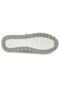 Żółte Sneakersy Wasak Modne Obuwie Damskie. Okazja: na co dzień. Zapięcie: sznurówki. Kolor: żółty. Materiał: skóra. Wzór: grochy #3