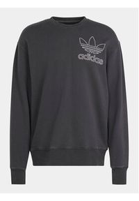 Adidas - adidas Bluza adicolor Outline Trefoil IU2350 Czarny Loose Fit. Kolor: czarny. Materiał: bawełna #5