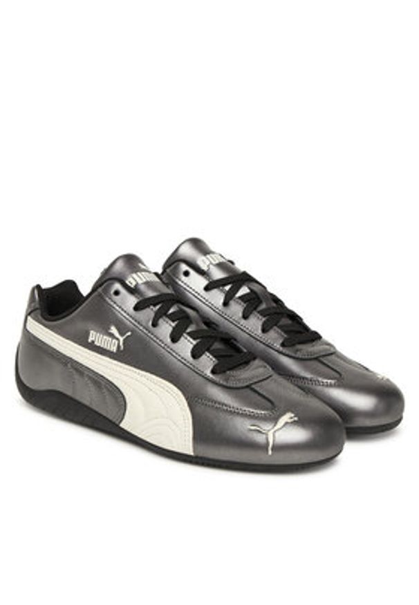 Puma Sneakersy Speedcat Metallic 403689 02 M Srebrny. Kolor: srebrny. Materiał: skóra