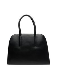 TOMMY HILFIGER - Tommy Hilfiger Torebka Iconic Leather Tote AW0AW18206 Czarny. Kolor: czarny. Materiał: skórzane #5
