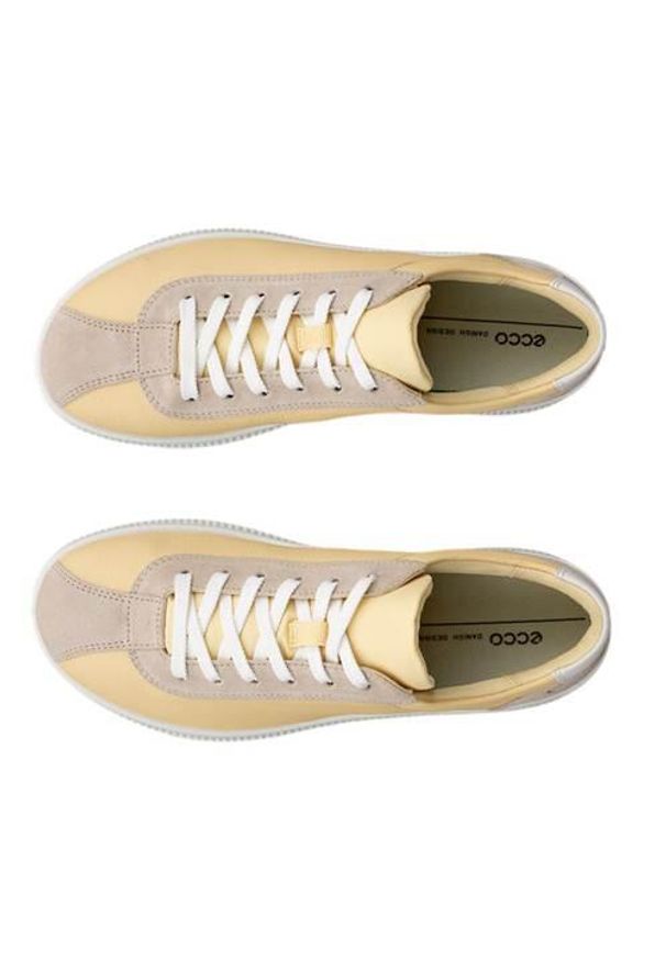 ecco - Buty do chodzenia damskie Ecco Soft Zero. Kolor: wielokolorowy. Materiał: skóra. Szerokość cholewki: normalna. Sport: turystyka piesza