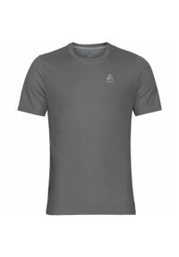 Koszulka z krótkim rękawem trekkingowa męska Odlo T-shirt F-DRY. Kolor: szary. Długość rękawa: krótki rękaw. Długość: krótkie