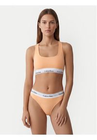 Calvin Klein Underwear Stringi LV00QF8518 Pomarańczowy jasny. Kolor: pomarańczowy. Materiał: bawełna #2