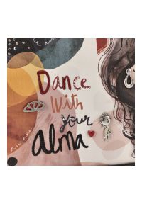 Pomarańczowa Oryginalna Listonoszka Damska Anekke Seria Alma. Kolor: pomarańczowy. Wzór: napisy, nadruk. Sezon: jesień. Dodatki: z breloczkiem. Styl: klasyczny, casual, elegancki. Rodzaj torebki: na ramię #4