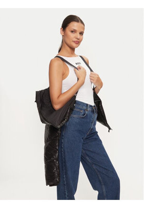 DKNY Kurtka puchowa DP4J9549 Czarny Relaxed Fit. Kolor: czarny. Materiał: syntetyk