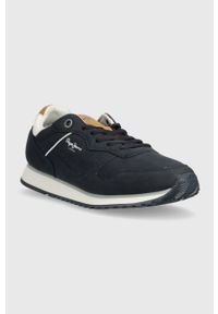 Pepe Jeans sneakersy LONDON STREET M kolor granatowy PMS31013. Nosek buta: okrągły. Zapięcie: sznurówki. Kolor: niebieski. Materiał: guma #5