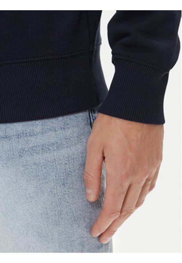 TOMMY HILFIGER - Tommy Hilfiger Bluza Stacked MW0MW39376 Granatowy Regular Fit. Kolor: niebieski. Materiał: bawełna