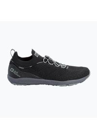 Buty turystyczne męskie Jack Wolfskin Spirit Knit Low. Kolor: czarny