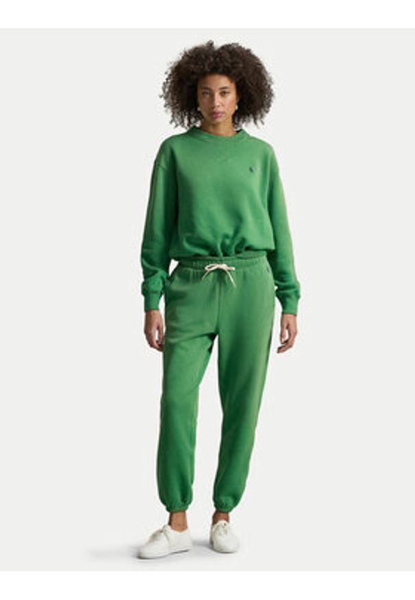 Polo Ralph Lauren Bluza 211971697502 Zielony Relaxed Fit. Typ kołnierza: polo. Kolor: zielony. Materiał: bawełna